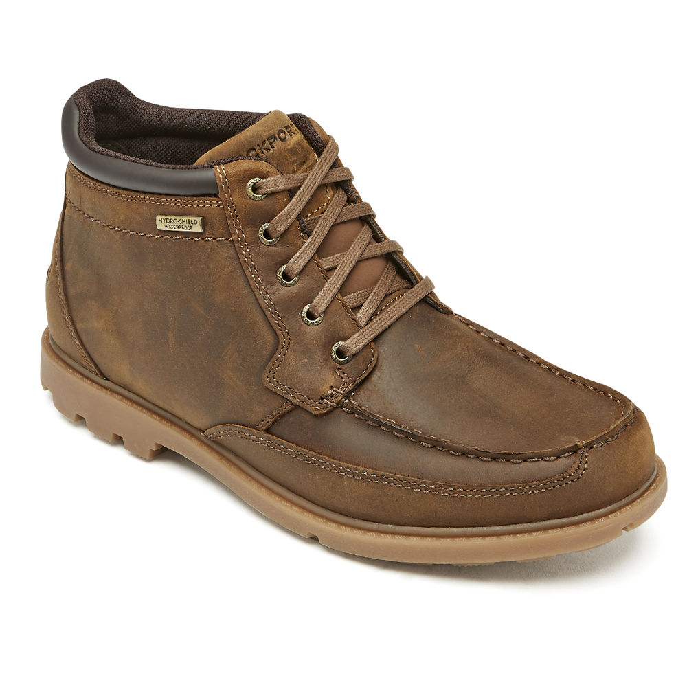 Botas Rockport Homem Marrom - Patten Waterproof Moc - 30469HMPU